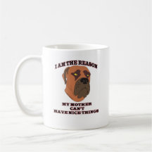 Gifts for people with naughty dogs mugs