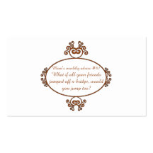 Gifts from a mama's heart and mouth - Mom's advice Business Card Template