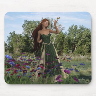 Gifts of Spring - Fairy Mousepad by MANolan
