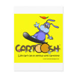 giggleBunny on Cartoosh snowboard Post Card