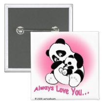 gigglePanda for Mother's Day Pinback Buttons