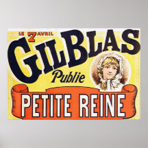 Gil Blas ~ Petite Reine. Poster