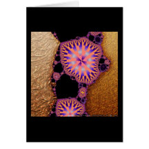 Gilded Fractal #6 Greeting Card