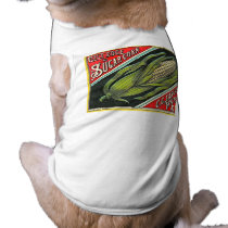 Gilt Edge Sugar Corn - Vintage Crate Label Pet Tshirt