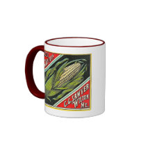 Gilt Edge Sugar Corn - Vintage Crate Label Coffee Mug