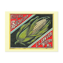 Gilt Edge Sugar Corn - Vintage Crate Label Post Cards