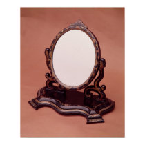Gilt-painted papier-mache mirror, c.1890 posters
