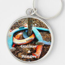 Gimme' a Ringer Horseshoe Pitching Gifts Key Chains