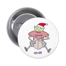 Gimme Stuff Ghoulie Santa Button