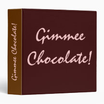 Gimmee Chocolate!- favourite dessert binder
