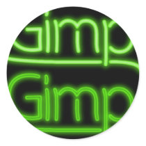 Gimp Sign Sticker