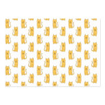 Ginger Cat Pattern. Business Card Templates