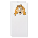 Ginger Dog. Cartoon. Customized Rack Card