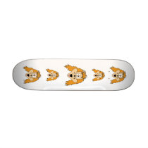Ginger Dog. Cartoon. Skateboard Deck