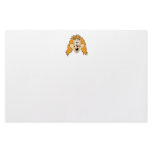 Ginger Dog. Cartoon. Stationery