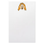 Ginger Dog. Cartoon. Stationery Paper