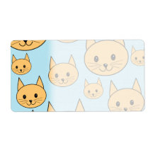 Ginger Orange Cat Design. Shipping Labels