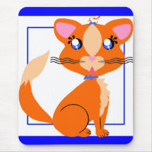 Ginger Toon Kitty Mousepad