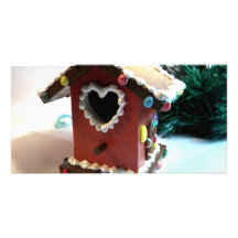 Gingerbread Birdhouse I Picture Card