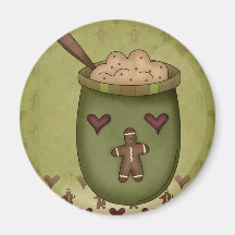 Gingerbread Bowl Magnet