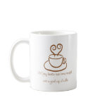 Gingerbread Brown Mended Hearts Coffee Mug