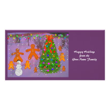 Gingerbread Christmas Photo Card