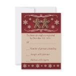 Gingerbread Christmas RSVP Response Card Personalized Announcements