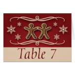 Gingerbread Christmas Table Place Cards