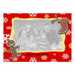 Gingerbread cookies card template