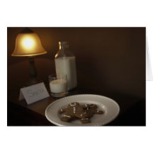 Gingerbread Cookies Santa Claus Card