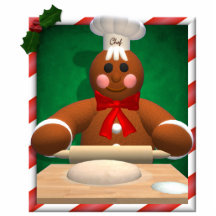 Gingerbread Family: Baker Fun Photo Cutout