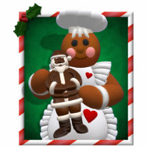 Gingerbread Family: Chocolate Girl Acrylic Cut Outs