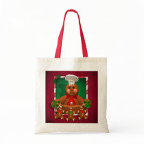 Gingerbread Family: Funny Baker Tote Bag