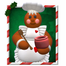 Gingerbread Family: Little Bakery Girl Photo Cut Outs