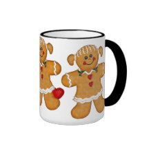Gingerbread Fun - Woman Coffee Mugs
