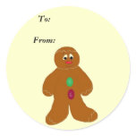 Gingerbread Gifttag stickers