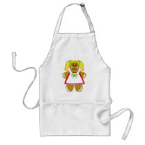 Gingerbread Girl - Adult or Kids Apron