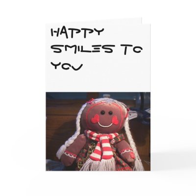 GINGERBREAD GIRL GREETING CARDS by GINGERDEV