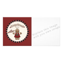 Gingerbread Girl Customized Photo Card