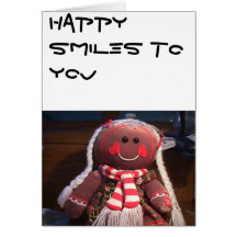 GINGERBREAD GIRL GREETING CARDS