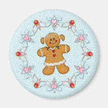 Gingerbread Girl Magnets