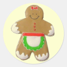 Gingerbread Girl Sticker
