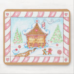 Gingerbread Heart House Mousepad
