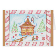 Gingerbread House Christmas Card