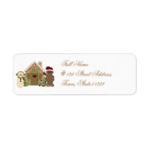 Gingerbread House Mailing Labels