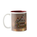 Gingerbread House Porcelain Mugs