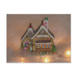 Gingerbread House Porcelain Postcard