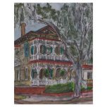 gingerbread house Savannah Georgia art painting Flyer