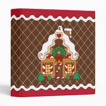 Gingerbread  House Scrapbook Binder