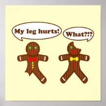 Gingerbread Humour Posters